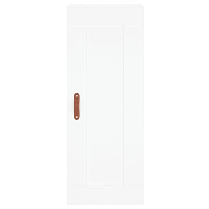 Mobile a Parete Bianco 34,5x34x90 cm in Legno Multistrato - homemem39