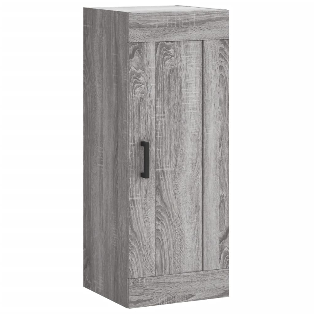 Mobile a Parete Grigio Sonoma 34,5x34x90 cm Legno Multistrato - homemem39