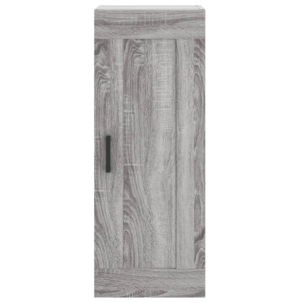 Mobile a Parete Grigio Sonoma 34,5x34x90 cm Legno Multistrato - homemem39