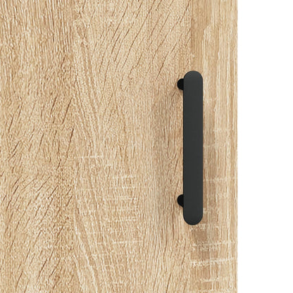 Mobile a Parete Rovere Sonoma 34,5x34x90 cm Legno Multistrato