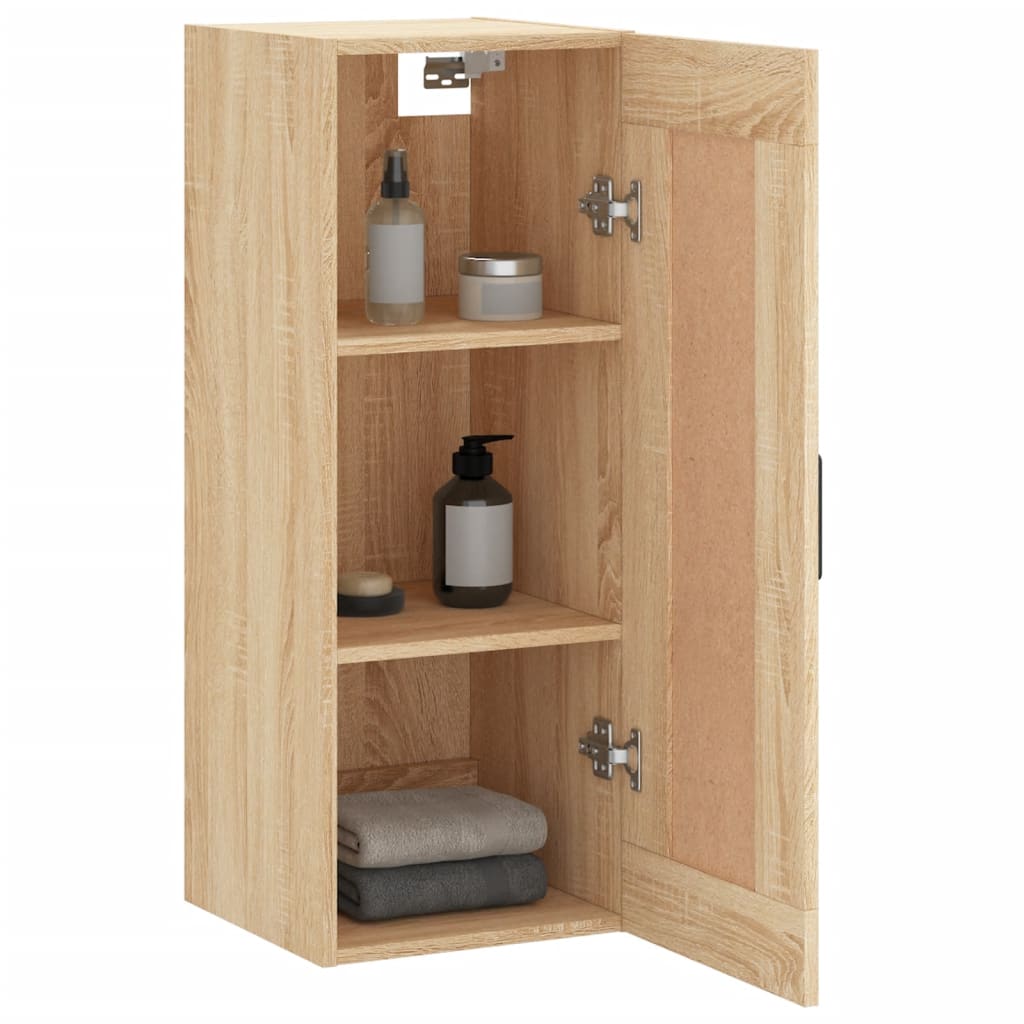 Mobile a Parete Rovere Sonoma 34,5x34x90 cm Legno Multistrato