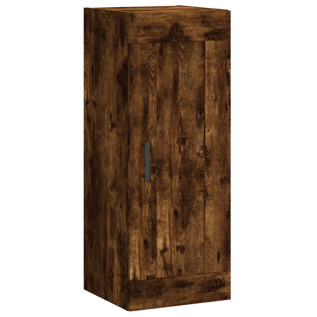 Mobile a Parete Rovere Fumo 34,5x34x90 cm in Legno Multistrato - homemem39
