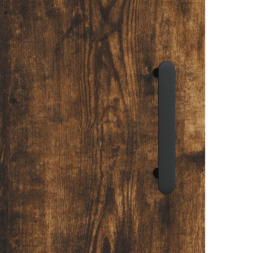 Mobile a Parete Rovere Fumo 34,5x34x90 cm in Legno Multistrato