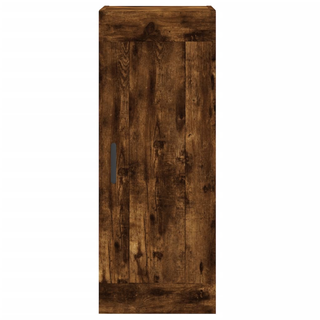 Mobile a Parete Rovere Fumo 34,5x34x90 cm in Legno Multistrato