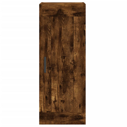 Mobile a Parete Rovere Fumo 34,5x34x90 cm in Legno Multistrato