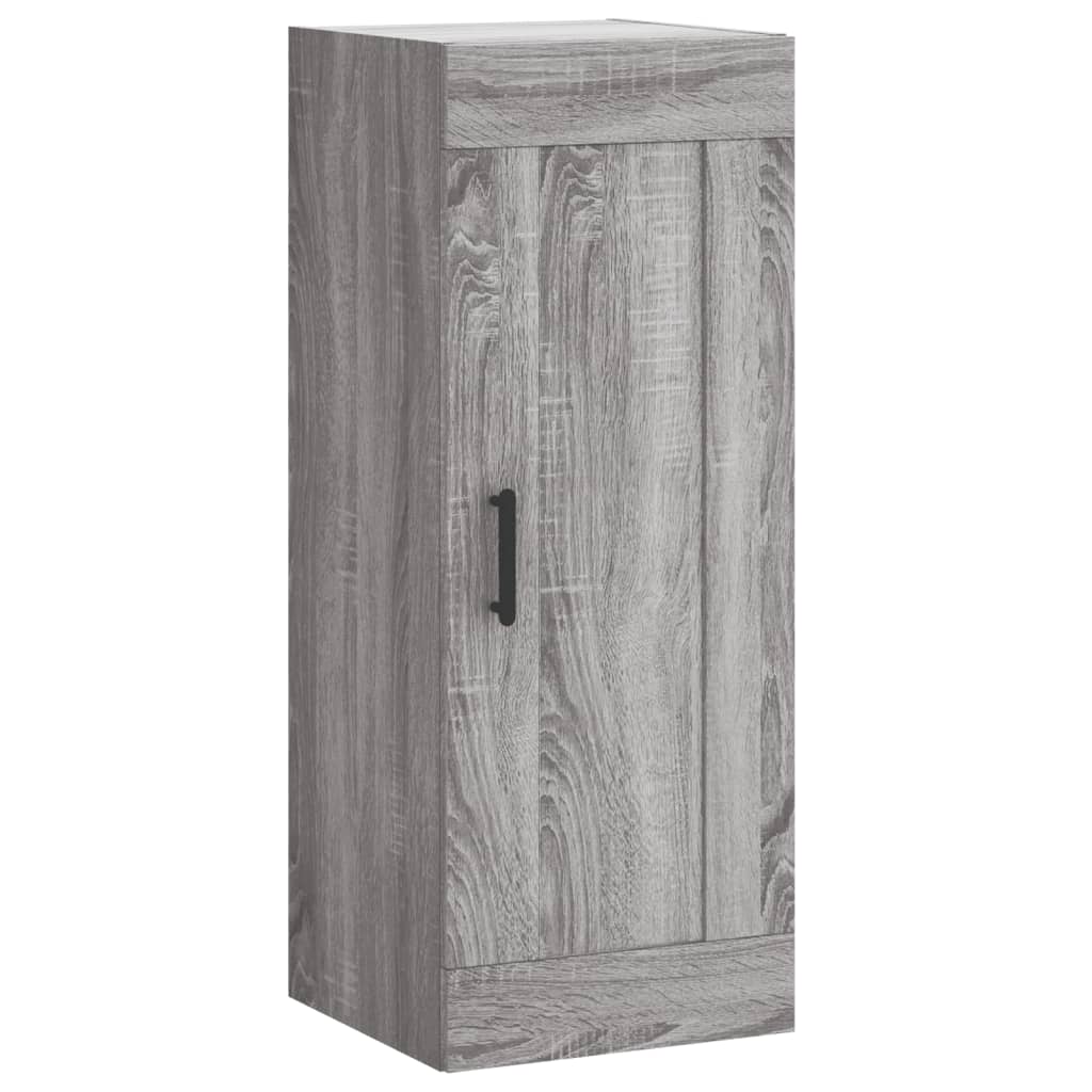 Mobile a Parete Grigio Sonoma 34,5x34x90 cm Legno Multistrato | homemem39