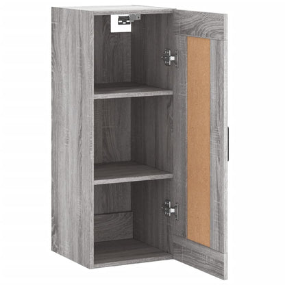 Mobile a Parete Grigio Sonoma 34,5x34x90 cm Legno Multistrato | homemem39