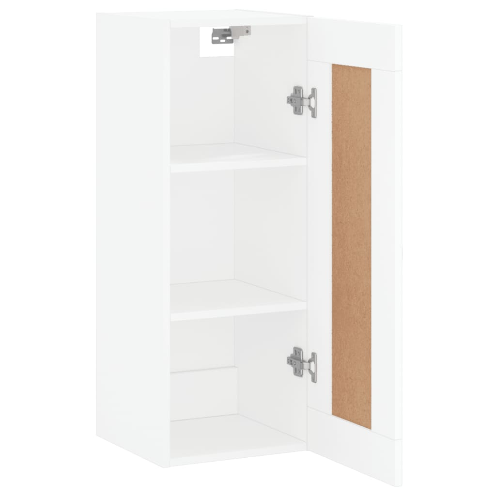 Armadietto a Muro Bianco 34,5x34x90 cm in Legno Multistrato