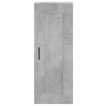 Mobile a Parete Grigio Cemento 34,5x34x90 cm Legno Multistrato | homemem39