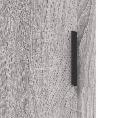 Mobile a Parete Grigio Sonoma 34,5x34x90 cm Legno Multistrato
