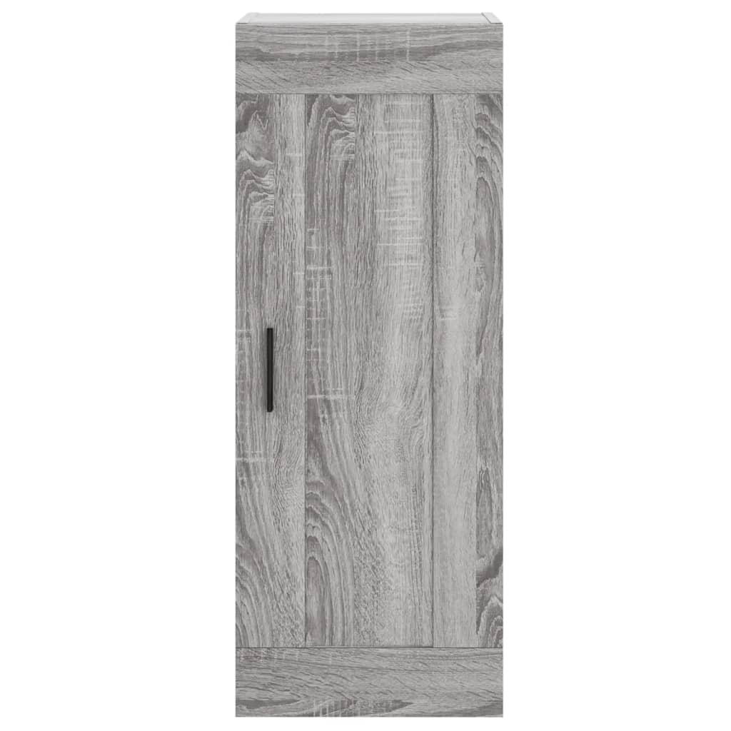 Mobile a Parete Grigio Sonoma 34,5x34x90 cm Legno Multistrato - homemem39