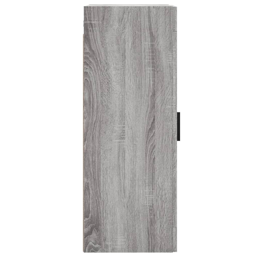 Mobile a Parete Grigio Sonoma 34,5x34x90 cm Legno Multistrato