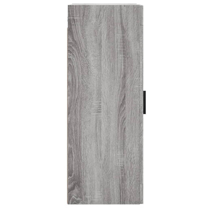 Mobile a Parete Grigio Sonoma 34,5x34x90 cm Legno Multistrato