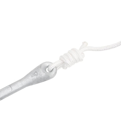 Ancora Pieghevole con Corda Argento 1,5 kg in Ferro Malleabile - homemem39