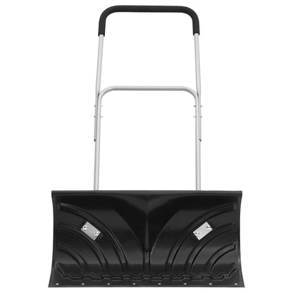 Pala da Neve con Manico Allungabile Nero 66cm Lama Acciaio - homemem39