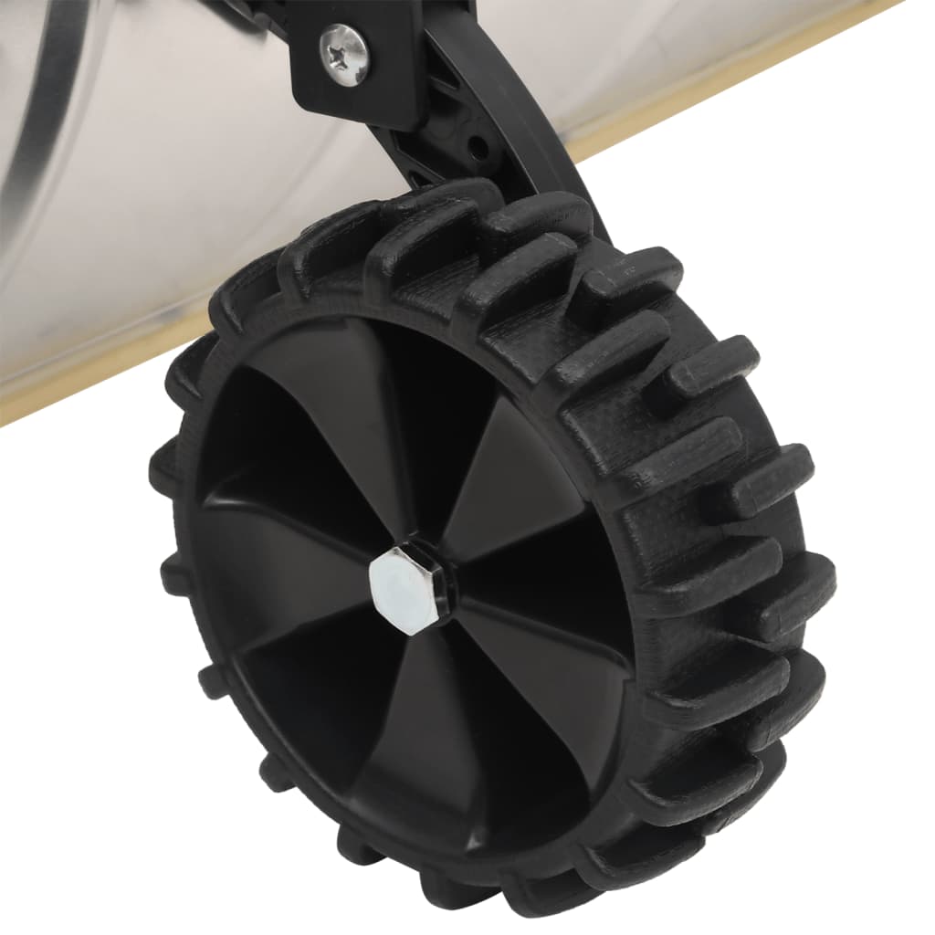 Pala da Neve con Manico Allungabile Argento 61 cm Lama Acciaio - homemem39