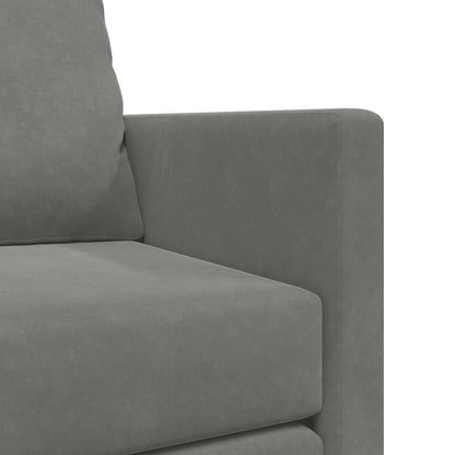 Divano Letto da Terra 2 in 1 Grigio Scuro 122x204x55 cm Velluto | homemem39