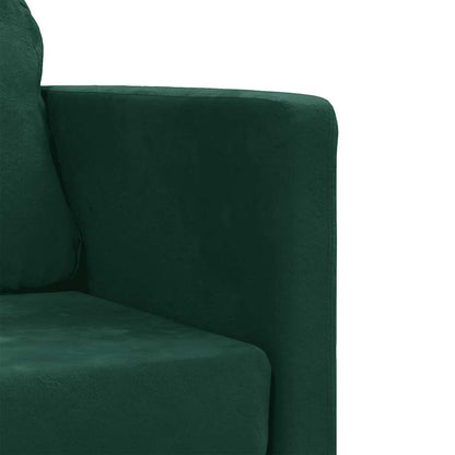 Divano Letto da Terra 2 in 1 Verde Scuro 122x204x55 cm Velluto | homemem39