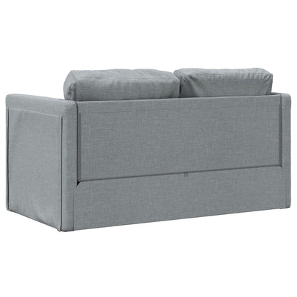 Floor Sofa Bed 2 in 1 Light Gray 112x174x55cm Fabric