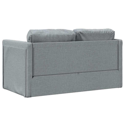 Divano Letto da Terra 2 in 1 Grigio Chiaro 112x174x55cm Tessuto - homemem39