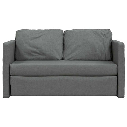 Divano Letto da Terra 2 in 1 Grigio Scuro 112x174x55 cm Tessuto - homemem39