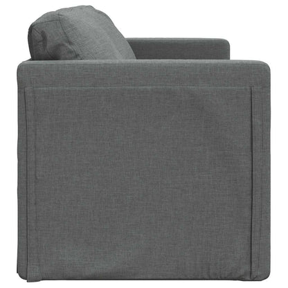 Divano Letto da Terra 2 in 1 Grigio Scuro 112x174x55 cm Tessuto | homemem39