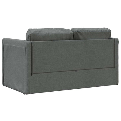 Divano Letto da Terra 2 in 1 Grigio Scuro 112x174x55 cm Tessuto - homemem39
