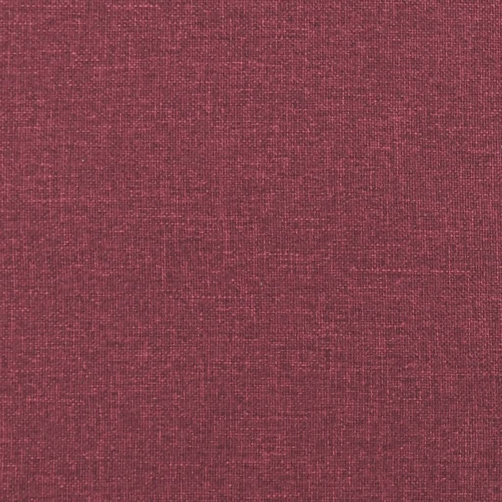 Divano Letto da Terra 2 in 1 Rosso Vino 112x174x55cm Tessuto