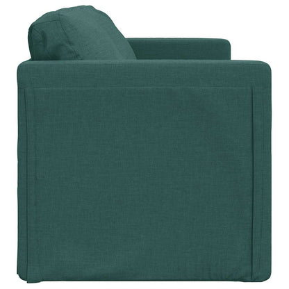 Divano Letto da Terra 2 in 1 Verde Scuro 112x174x55 cm Tessuto - homemem39