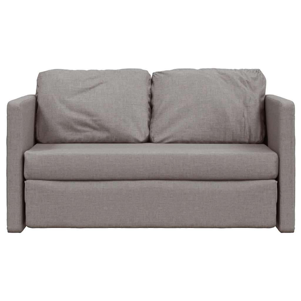 Divano Letto da Terra 2 in 1 Tortora 112x174x55 cm Tessuto | homemem39