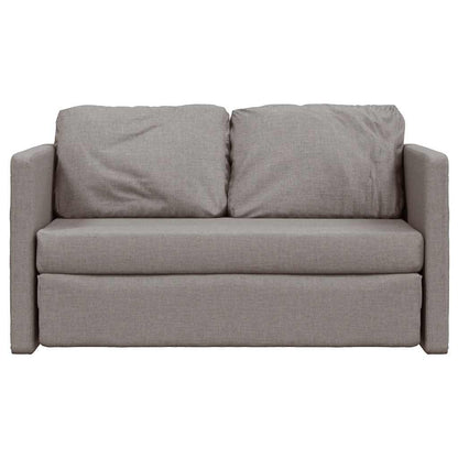 Divano Letto da Terra 2 in 1 Tortora 112x174x55 cm Tessuto | homemem39