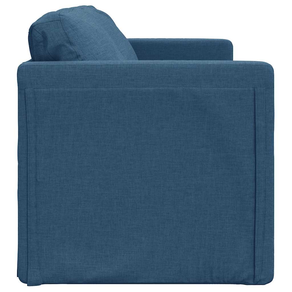 Divano Letto da Terra 2 in 1 Blu 112x174x55 cm Tessuto - homemem39