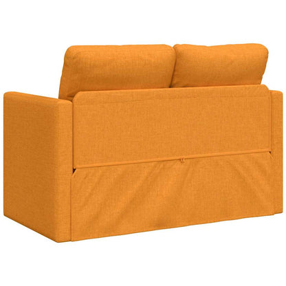 Divano Letto da Terra 2 in 1 Giallo Scuro 112x174x55 cm Tessuto | homemem39