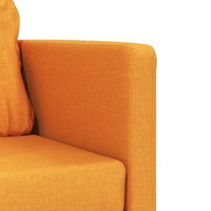 Divano Letto da Terra 2 in 1 Giallo Scuro 112x174x55 cm Tessuto | homemem39