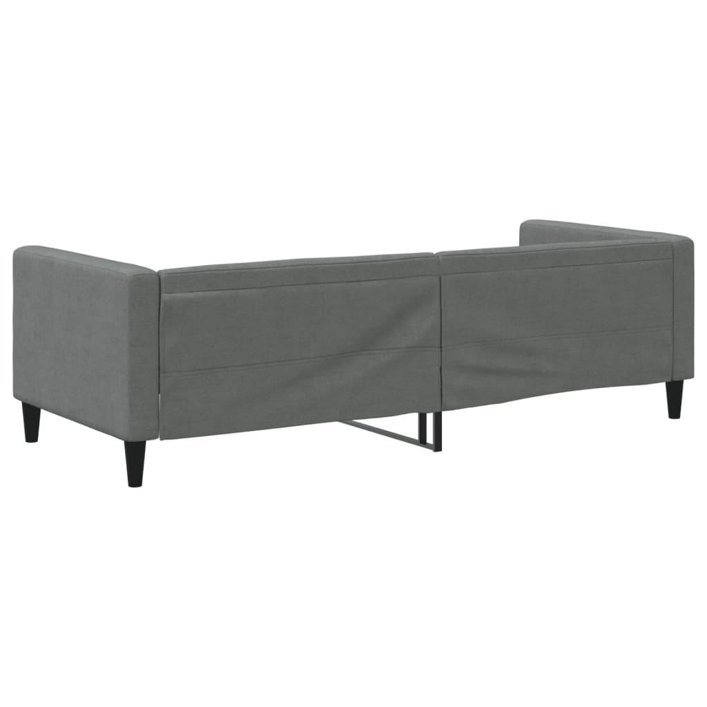 Letto da Giorno Grigio Scuro 80x200 cm in Tessuto - homemem39