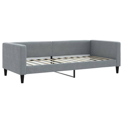 Letto da Giorno Grigio Chiaro 90x200 cm in Tessuto | homemem39