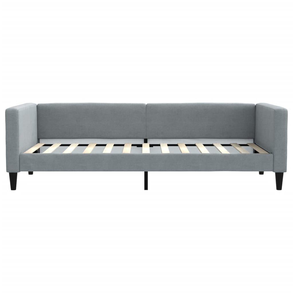 Letto da Giorno Grigio Chiaro 90x200 cm in Tessuto | homemem39