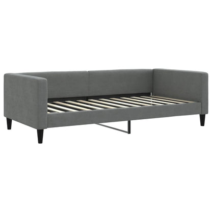 Letto da Giorno Grigio Scuro 100x200 cm in Tessuto