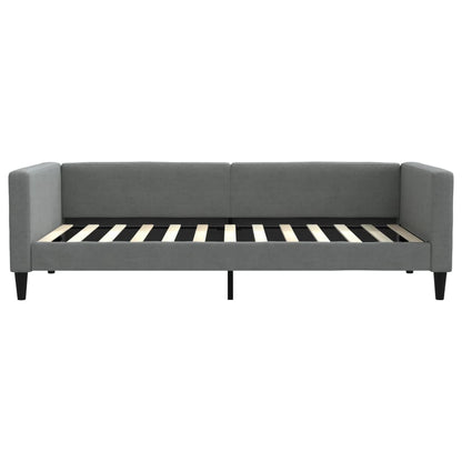Letto da Giorno Grigio Scuro 100x200 cm in Tessuto