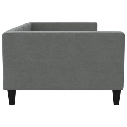Letto da Giorno Grigio Scuro 100x200 cm in Tessuto