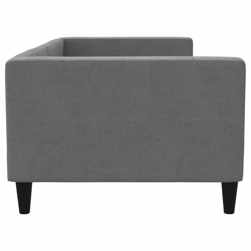 Letto da Giorno Grigio Scuro 90x190 cm in Tessuto