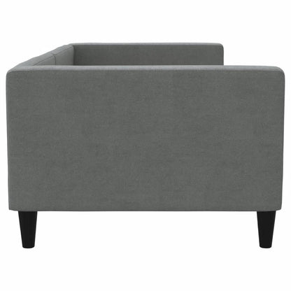 Letto da Giorno Grigio Scuro 90x190 cm in Tessuto