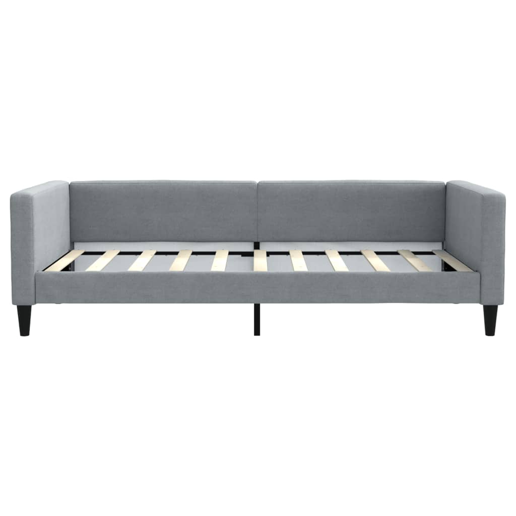 Letto da Giorno Grigio Chiaro 100x190 cm in Tessuto | homemem39