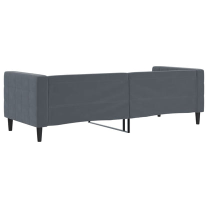 Letto da Giorno Grigio Scuro 80x200 cm in Velluto