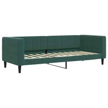 Letto da Giorno Verde Scuro 80x200 cm in Velluto - homemem39