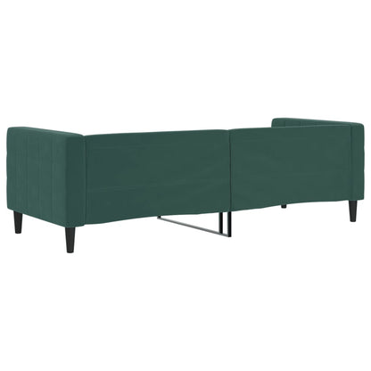 Letto da Giorno Verde Scuro 80x200 cm in Velluto - homemem39