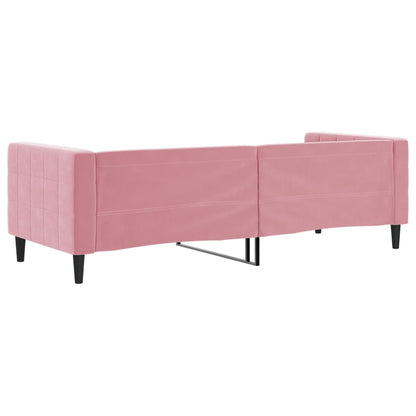 Letto da Giorno Rosa 80x200 cm in Velluto - homemem39