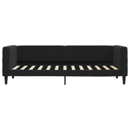 Letto da Giorno Nero 80x200 cm in Velluto | homemem39