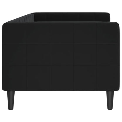 Letto da Giorno Nero 80x200 cm in Velluto