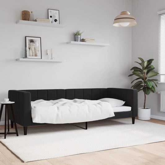 Letto da Giorno Nero 80x200 cm in Velluto | homemem39